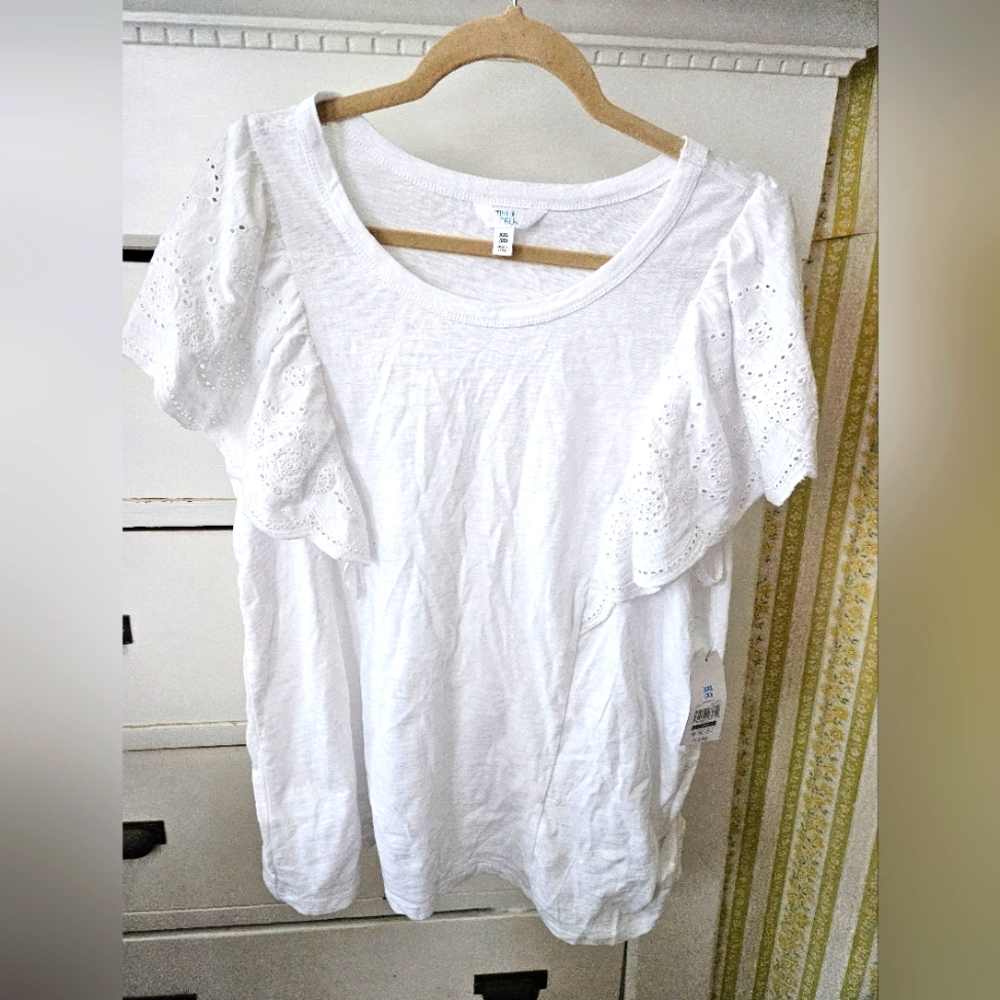 Time and Tru Eyelet Top, NEW, size XXL